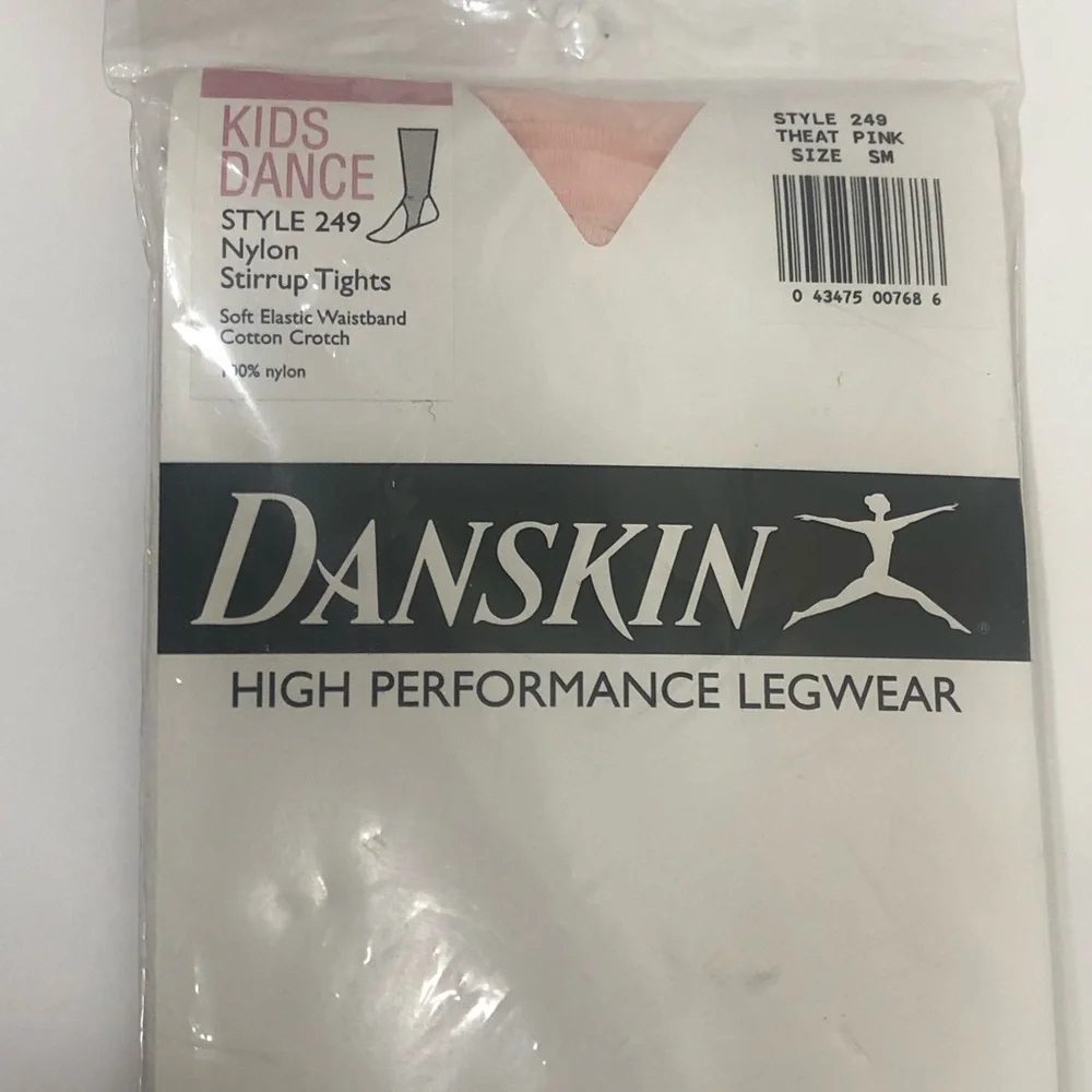 Danskin Kids Dance Stirrup Tights Brand New